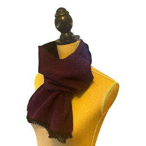 StrayKat Soft Luxury Silk Blend Reversible Winter Scarf in Purple/Black